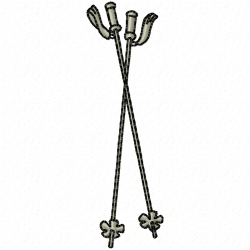 Ski Embroidery Design 2 Ski Embroidery Design 2